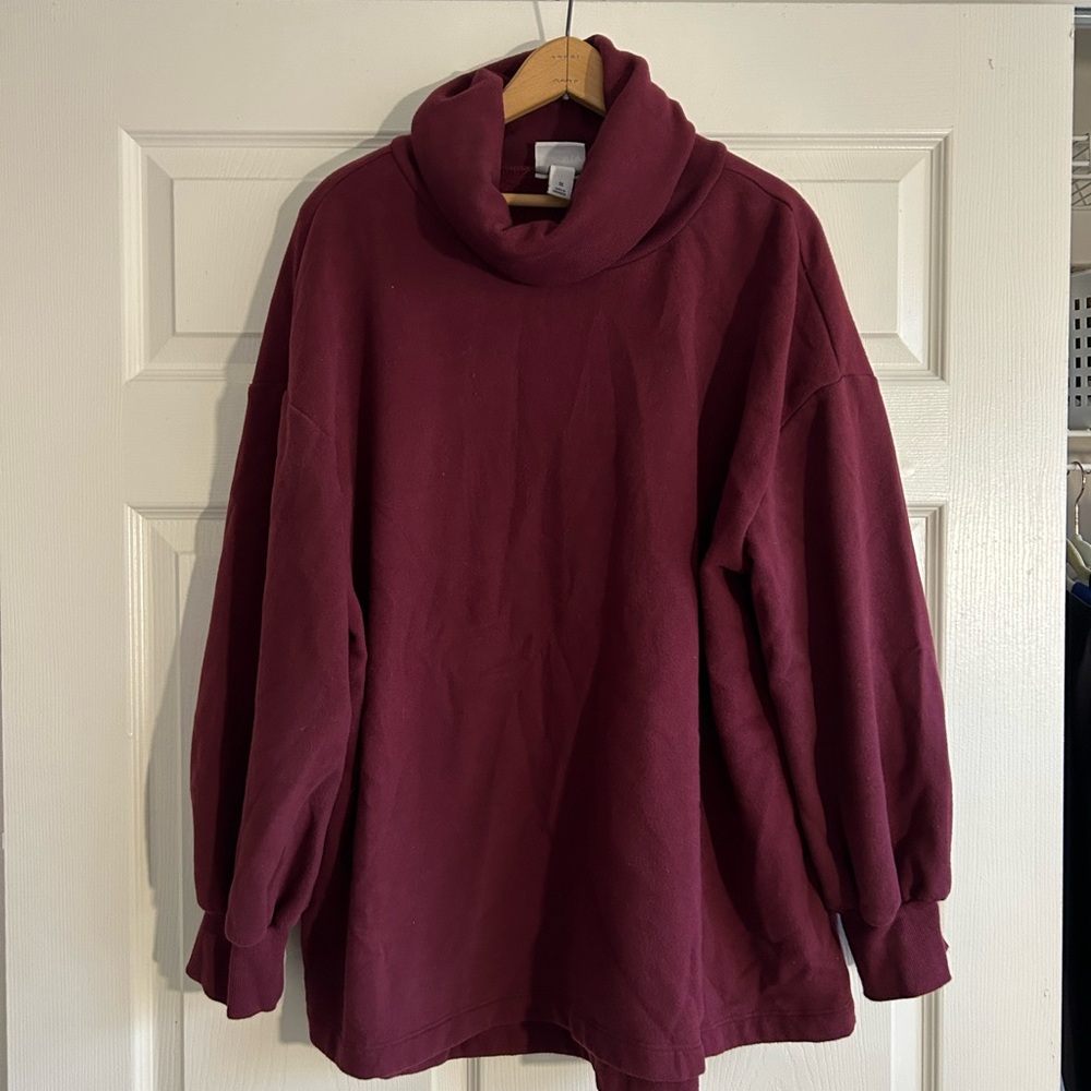 Roomy cowl neck sweater